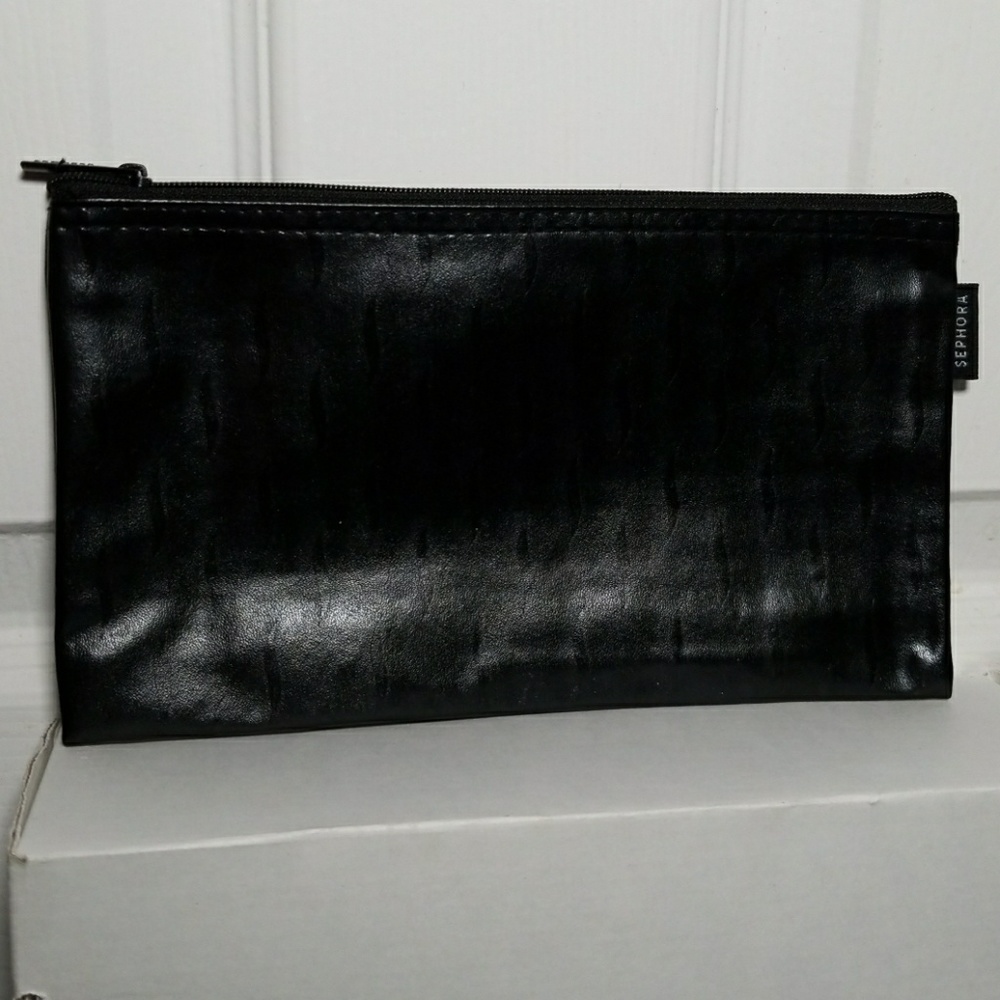 Sephora black cosmetic bag